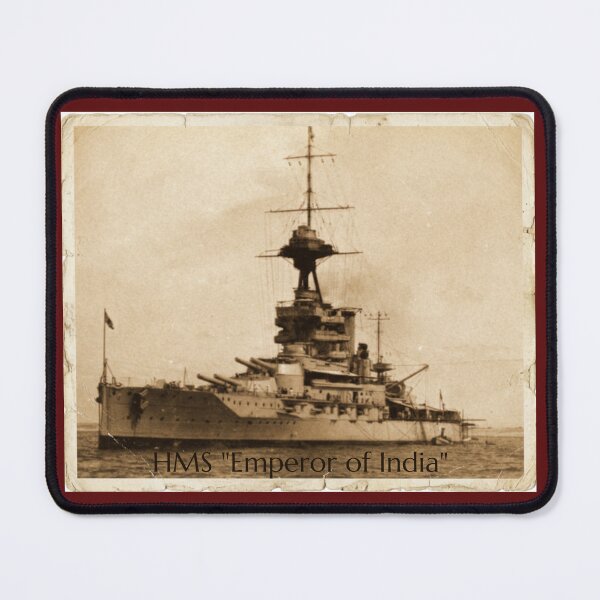 Item preview, HMS Emperor of India Vintage Postcard Art designed and sold by The store under the battleship :).