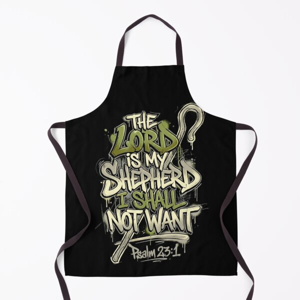 Item preview, The Lord Is My Shepherd I Shall Not Want – Psalm 23:1 Christian Graffiti T-Shirt Design designed and sold by Heavenly Threads Co..
