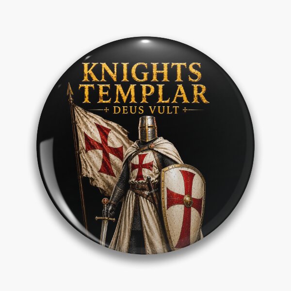 Item preview, Knights Templar Medieval Crusader Warrior Art designed and sold by Retr0Tshirts.
