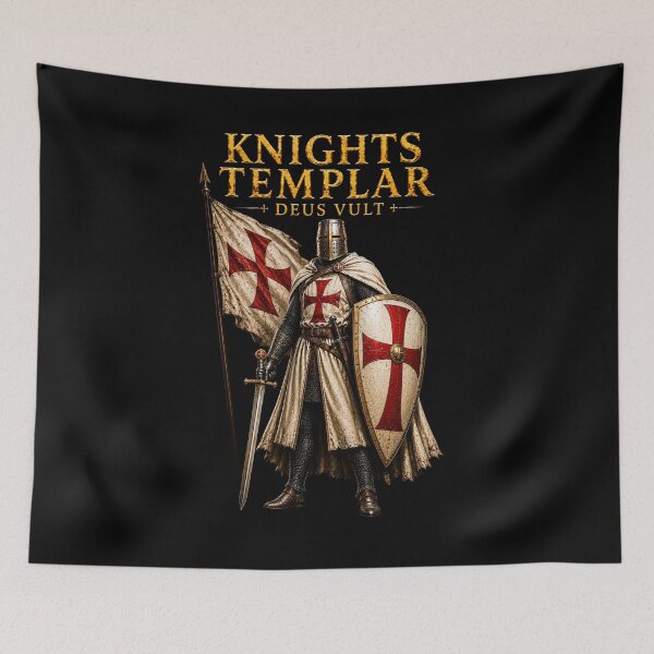 Item preview, Knights Templar Medieval Crusader Warrior Art designed and sold by Retr0Tshirts.