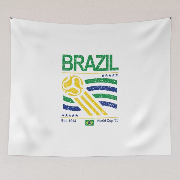 Item preview, Vintage Brazil Soccer designed and sold by Streetshop79.