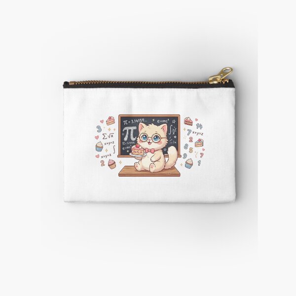 Item preview, Cute Math Teacher Kitten with Pi Day Cake designed and sold by  Cat Lady.