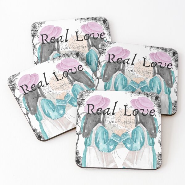 Item preview, Cottagecore Twin Girls Real Love Floral Illustration designed and sold by ranivibes008.