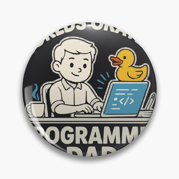 Item preview, Worlds Okayest Programmer Dad Rubber Duck Debugging designed and sold by Bianca Oltean.