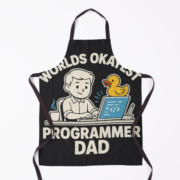Item preview, Worlds Okayest Programmer Dad Rubber Duck Debugging designed and sold by Bianca Oltean.