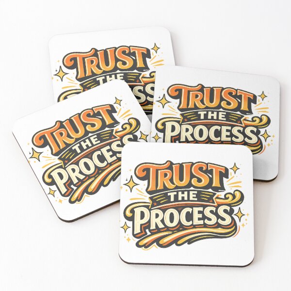 Item preview, Trust The Process Motivational Quote Retro Vintage Typography Design | Inspirational Mindset Graphic designed and sold by HEERYAK.