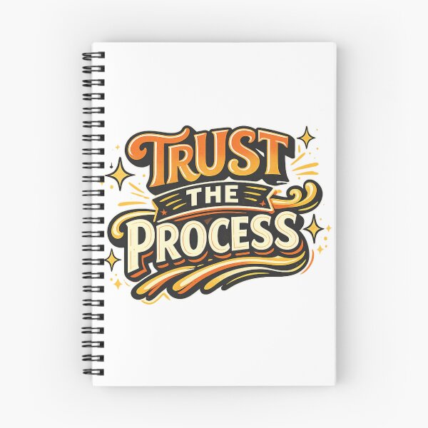 Item preview, Trust The Process Motivational Quote Retro Vintage Typography Design | Inspirational Mindset Graphic designed and sold by HEERYAK.