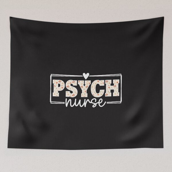Item preview, Psych Nurse Floral Mental Health Nurse Psychiatric Nursing Design designed and sold by kiralynstration.