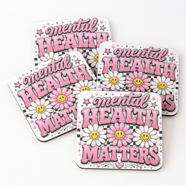 Item preview, Mental Health Matters Retro Smiley Daisy Design designed and sold by LunaPixelStudio.
