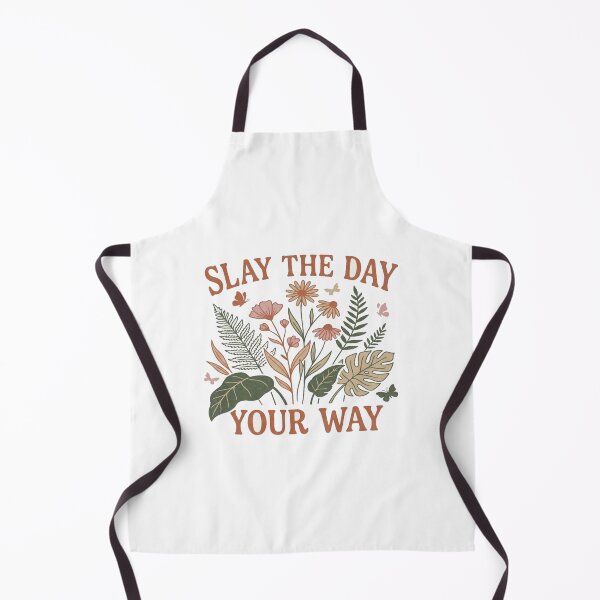 Item preview, Slay the Day Your Way Floral Motivation – Retro Botanical Positive Quote Aesthetic Design designed and sold by Bright Nest Studio.