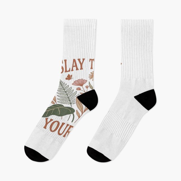 Item preview, Slay the Day Your Way Floral Motivation – Retro Botanical Positive Quote Aesthetic Design designed and sold by Bright Nest Studio.