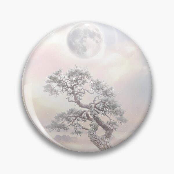 Item preview, Mystic Pine and White Moon: Graceful Morning Fog Edition designed and sold by SOOstudio73.