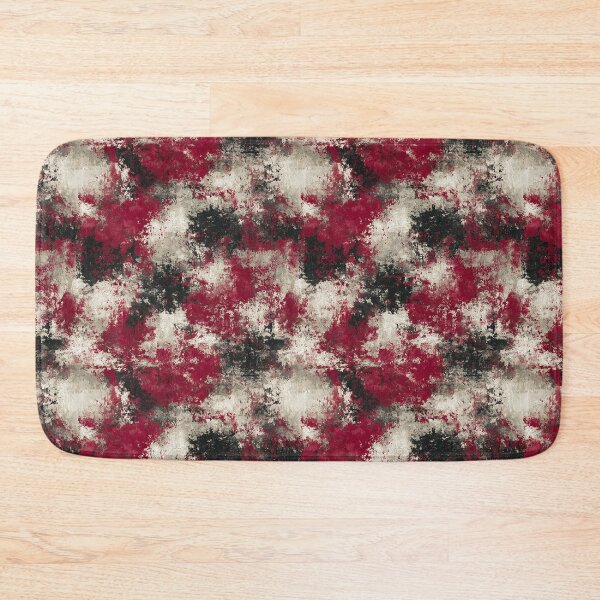 Item preview, Red And Cream Heavy Distressed Abstract Grunge Pattern designed and sold by igraphixart.