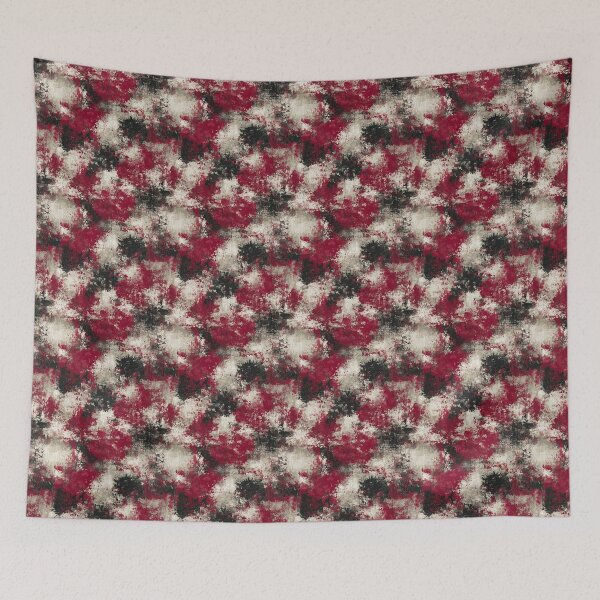 Item preview, Red And Cream Heavy Distressed Abstract Grunge Pattern designed and sold by igraphixart.
