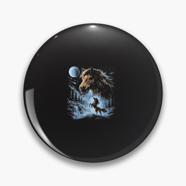 Item preview, Horse Howling At The Moon Vintage Fantasy Horse Lover Equestrian Design designed and sold by kiralynstration.