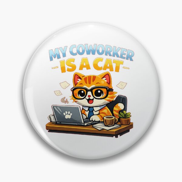 Item preview, My coworker is a cat designed and sold by DailyQuestPrint.