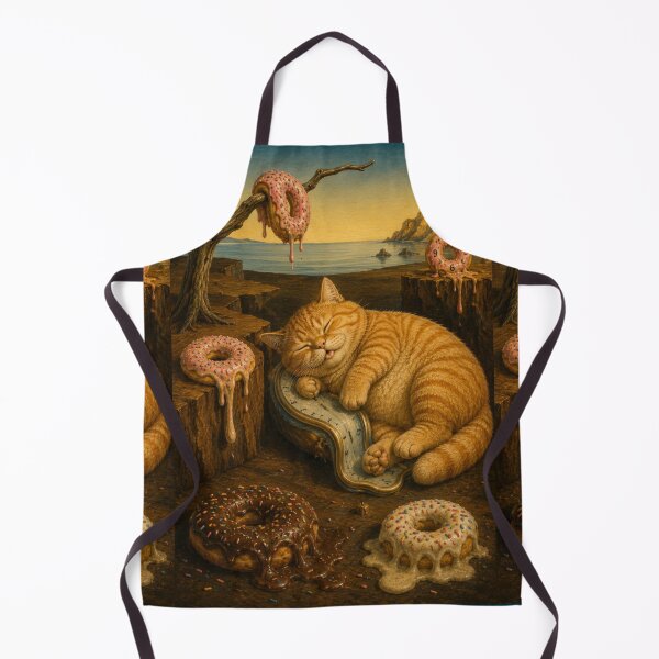 Item preview, Funny Chonky Orange Cat Daydreamscape Melting Donut Dreams designed and sold by Mindworx21.