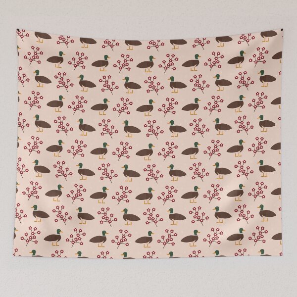 Item preview, Mallards on pink designed and sold by reneesillus.