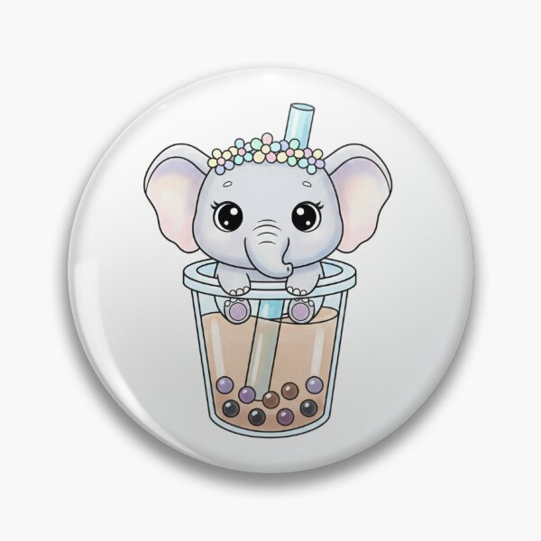 Item preview, Elephant Art - Kawaii Chibi Safari Illustration designed and sold by Exquisite Design Studio „Paculówka”.