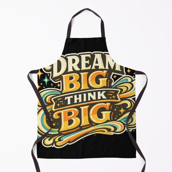 Item preview, Dream Big Think Big Motivational Quote Retro Vintage Typography Design | Inspirational Success Mindset Graphic designed and sold by HEERYAK.