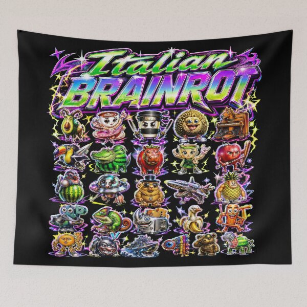 Item preview, Italian BRAINROT Shirt Italian Brainrot Alphabet Character Y2K designed and sold by Kitkin.