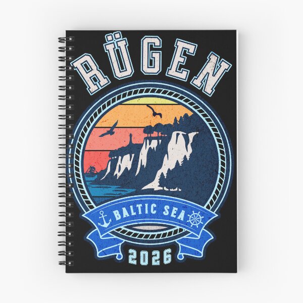 Item preview, Rügen Island Baltic Sea 2026 Vintage Sunset Design designed and sold by HoshisWorld2018.