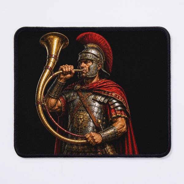Item preview, Cornicen Roman Legion Military Musician Art designed and sold by Retr0Tshirts.