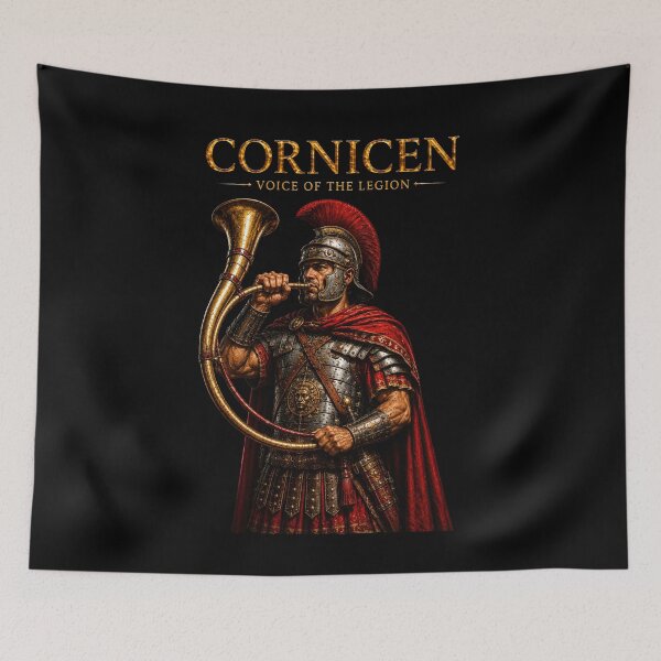 Item preview, Cornicen Roman Legion Military Musician Art designed and sold by Retr0Tshirts.