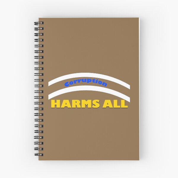 Item preview, Corruption Harms All – Anti-Corruption Awareness Quote Design designed and sold by annenambiro.