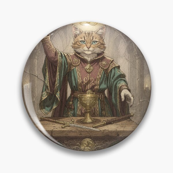 Item preview, The Magician - Tarot Cat designed and sold by PictorialWhimsy.
