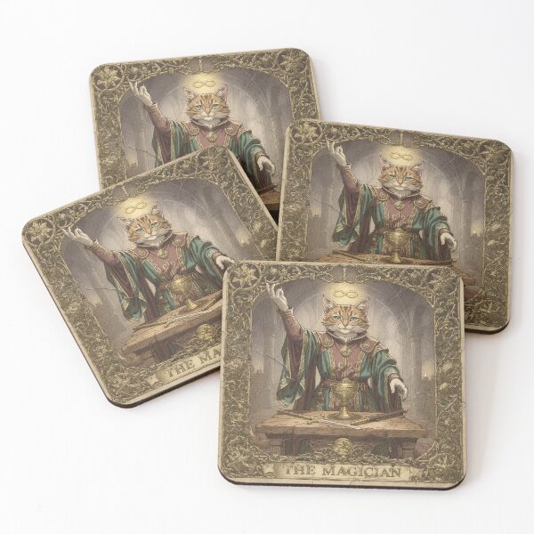 Item preview, The Magician - Tarot Cat designed and sold by PictorialWhimsy.