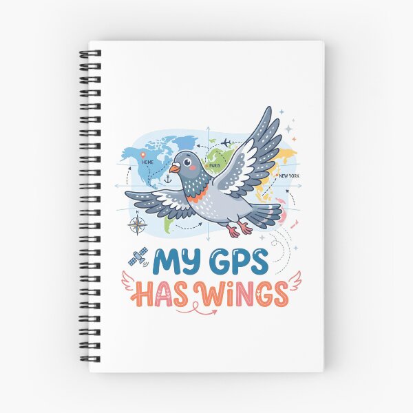 Item preview, My GPS Has Wings | Funny Homing Pigeon Racing Gift designed and sold by Sekla-Studio.