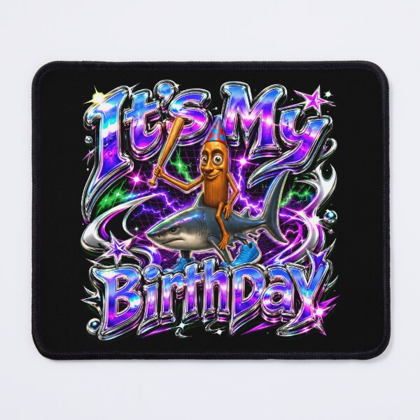 Item preview, It's My Birthday Italian Brainrot Meme Y2K Gen Z designed and sold by Kitkin.
