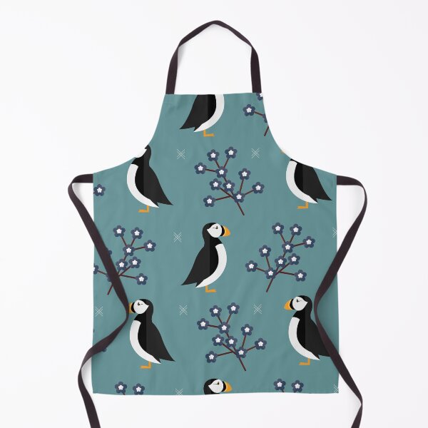 Item preview, Puffins on blue designed and sold by reneesillus.
