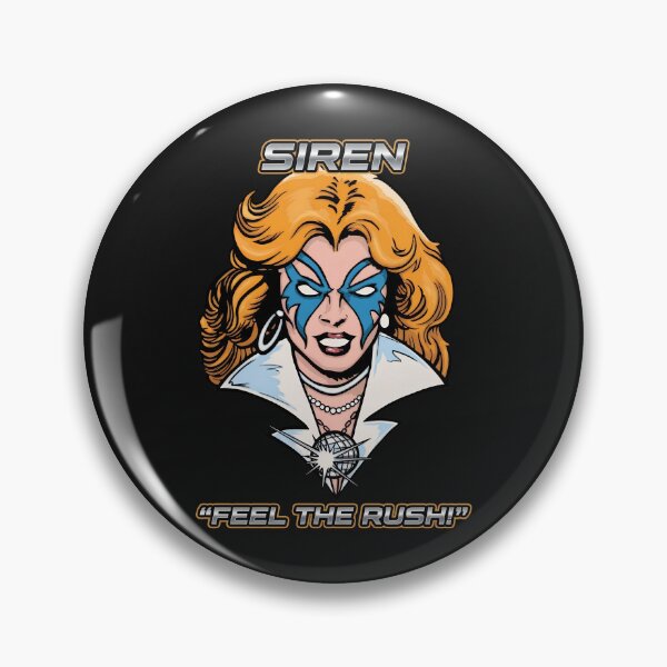 Item preview, Retro Comic Portrait Blond Heroine Blue Mask designed and sold by AnthorCenteno.