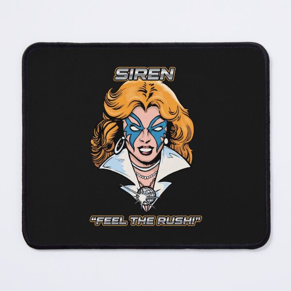 Item preview, Retro Comic Portrait Blond Heroine Blue Mask designed and sold by AnthorCenteno.