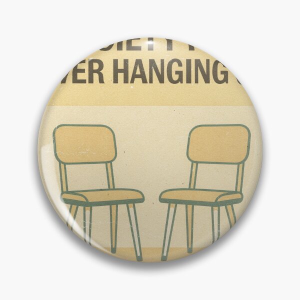 Item preview, Society for Never Hanging Out Retro Poster designed and sold by PictorialWhimsy.