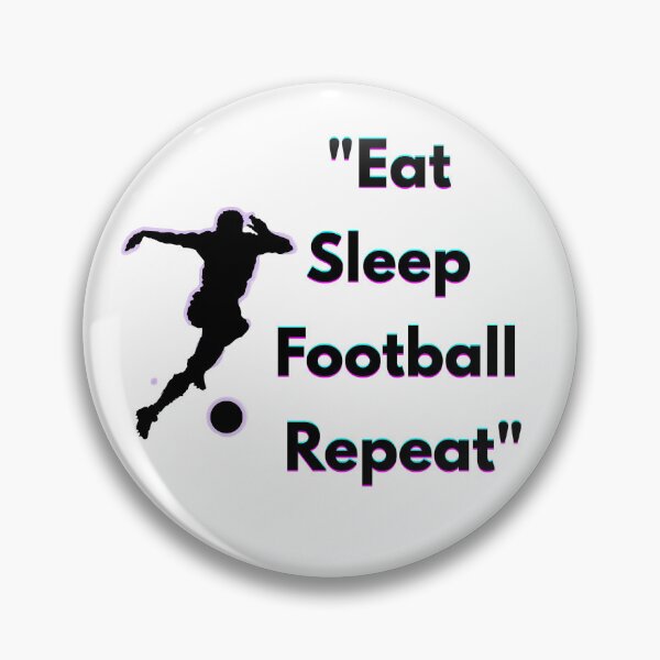 Item preview, Eat Sleep Football Repeat – Soccer Lover Motivation Design designed and sold by UrbanEchoHub.