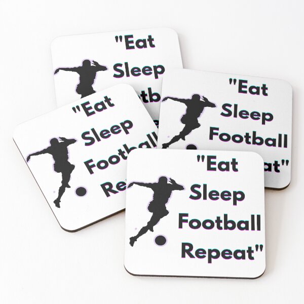 Item preview, Eat Sleep Football Repeat – Soccer Lover Motivation Design designed and sold by UrbanEchoHub.