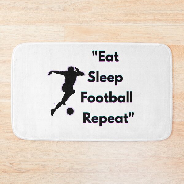 Item preview, Eat Sleep Football Repeat – Soccer Lover Motivation Design designed and sold by UrbanEchoHub.