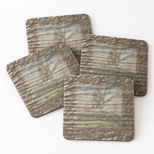 Item preview, Medieval Cat Shepherd Herding Mice Manuscript designed and sold by PictorialWhimsy.
