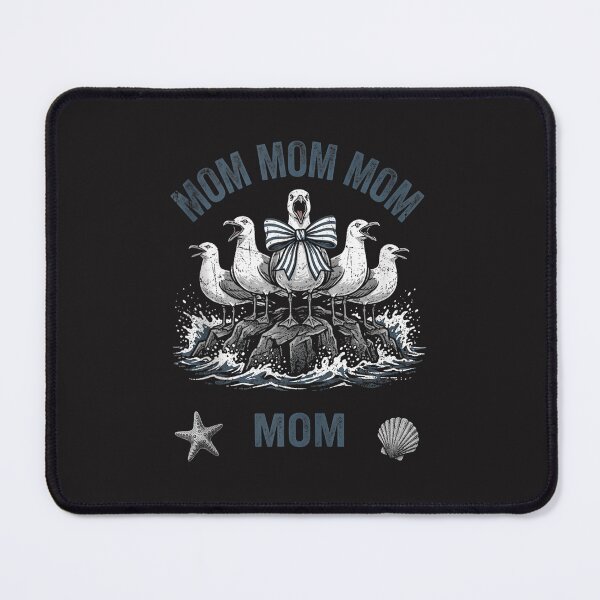 Item preview, MOM MOM MOM Funny Seagull Mother Design Cute Mom Humor Gift designed and sold by kiralynstration.