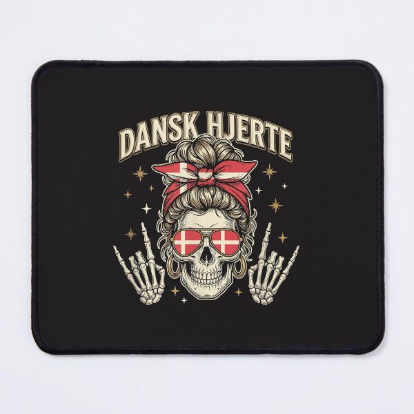 Item preview, Dansk Hjerte Danish Heart Denmark Flag Skull Scandinavian Heritage Gift designed and sold by kiralynstration.