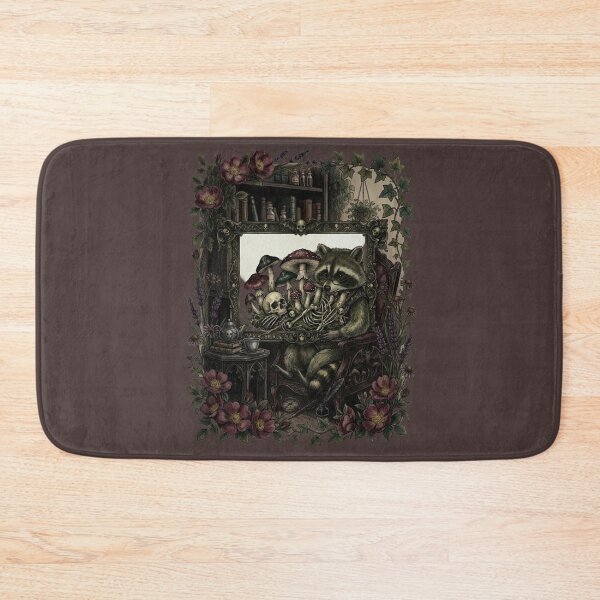 Item preview, Dark Academia Mushroom Skeleton - Gothic Botanical Skull Wall Art Moody designed and sold by Clintora.