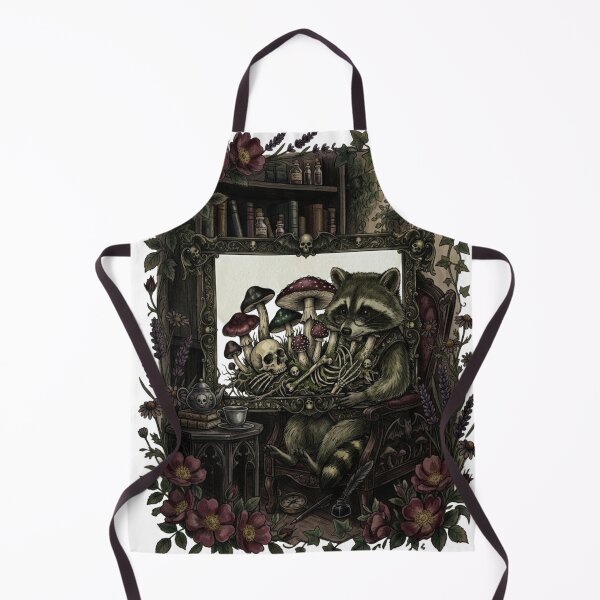 Item preview, Dark Academia Mushroom Skeleton - Gothic Botanical Skull Wall Art Moody designed and sold by Clintora.
