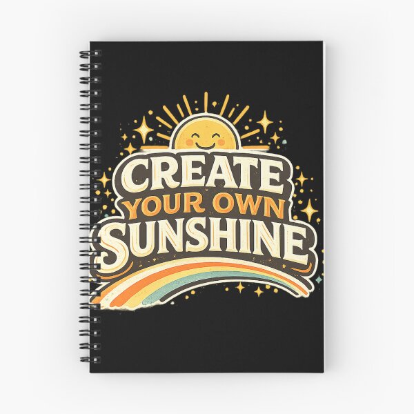 Item preview, Create Your Own Sunshine Motivational Quote Retro Vintage Typography Design | Positive Mindset Inspirational Graphic designed and sold by HEERYAK.