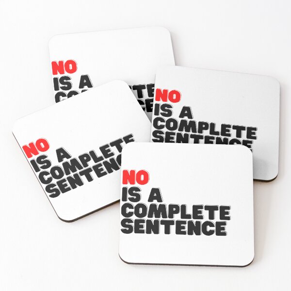 Item preview, No Is A Complete Sentence designed and sold by MissilePanda.