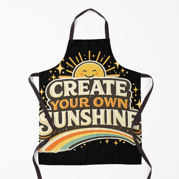 Item preview, Create Your Own Sunshine Motivational Quote Retro Vintage Typography Design | Positive Mindset Inspirational Graphic designed and sold by HEERYAK.