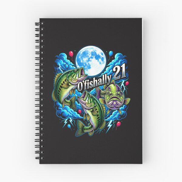 Item preview, Ofishally 21 Bass Fishing Birthday Funny 21st Birthday Fisherman Gift designed and sold by kiralynstration.