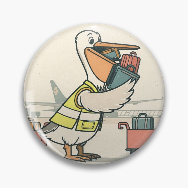 Item preview, Pelican Airport Baggage Handler Funny Art designed and sold by PictorialWhimsy.